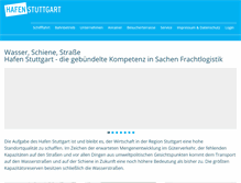 Tablet Screenshot of hafenstuttgart.de